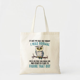 Tote Bag Drôle Chouette Dit