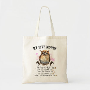 Tote Bag Drôle Chouette Grumpy Dit