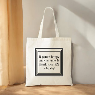 Tote Bag Drôle Citation Divorce Cadeau