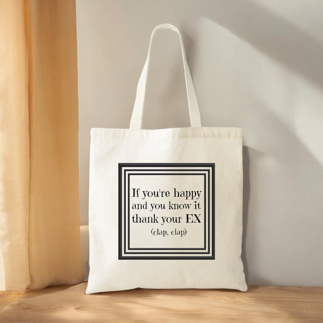Tote Bag Drôle Citation Divorce Cadeau (Créateur téléchargé)