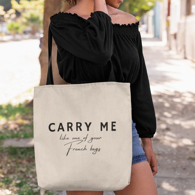 Tote Bag Drôle Citation Française Filles (Créateur téléchargé)