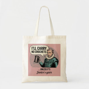 Tote Bag Drôle Citation Moderne Crochet Fil Pun