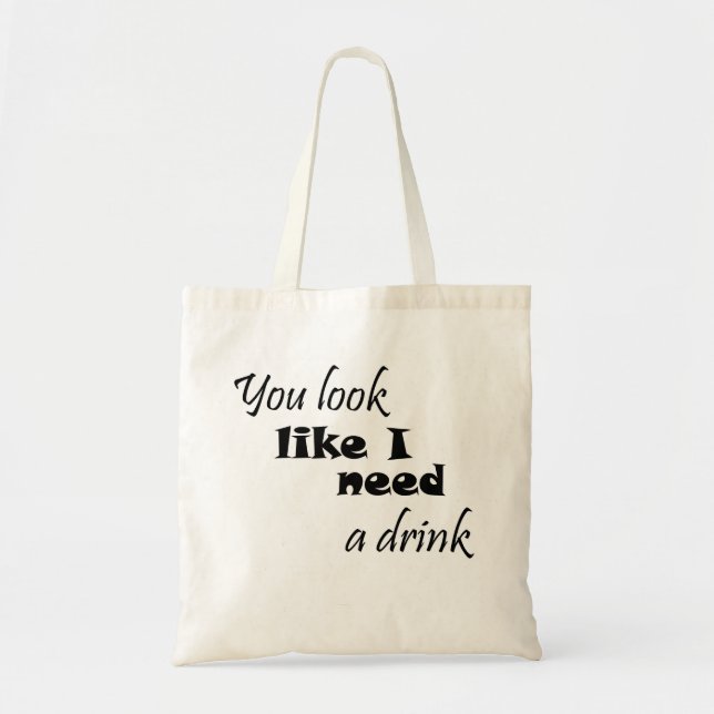 Tote Bag Drôle citation tendance, joli cadeau de typographi (Devant)