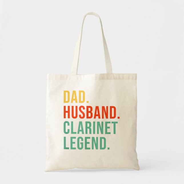 Tote Bag Drôle Clarinet Je Détruis Silence Clarinetist Pour (Devant)
