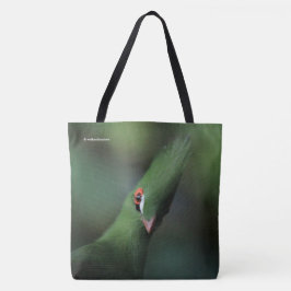 Tote Bag Drôle Curieux Guinée Turaco Oiseau Vert