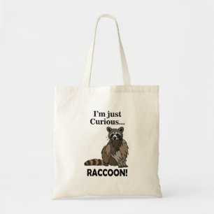 Tote Bag Drôle Curious Raccoon
