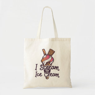 Tote Bag Drôle de citation sur la crème glacée