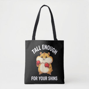 Tote Bag Drôle de hamster de boxe assez grand pour vos tibi