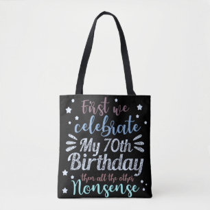 Tote Bag drôle fêter le 70e anniversaire