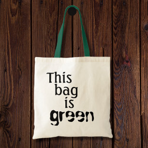 Tote Bag Drôle guillemets de l'environnement humour pun réu