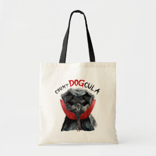 Tote Bag Drôle Halloween Affenpinscher Chien Trick ou trait