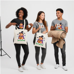 Tote Bag Drôle Halloween Capybara "Cappy Ever After"