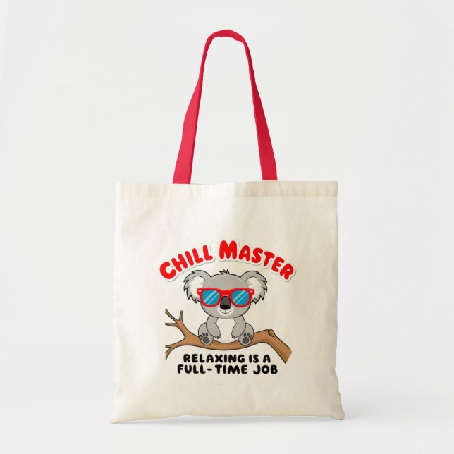 Tote Bag Drôle koala paresseux (Devant)