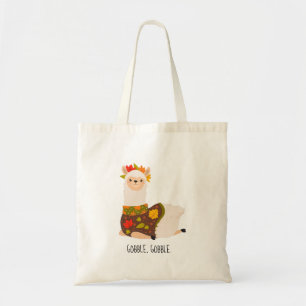 Tote Bag Drôle Llama Turquie Thanksgiving