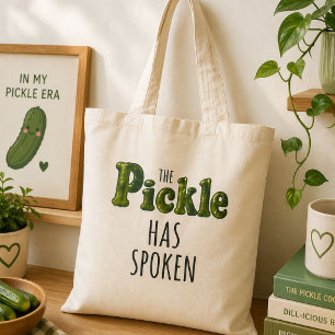 Tote Bag Drôle Mignonne Pickle À La Mode A Parlé Pickle Lov