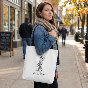 Tote Bag Drôle minimaliste simple fais-le toi-même