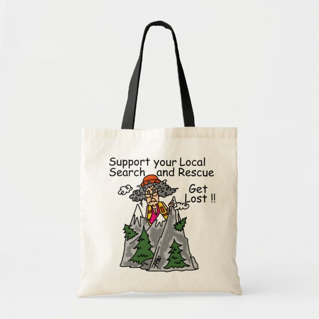 Tote Bag Drôle obtenez perdu (Devant)
