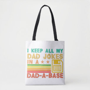 Tote Bag Drôle papa blague dans papa-a-base vintage pour pè