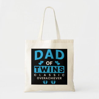 Tote Bag Drôle Papa Of Twins Classic Overachiever Twins