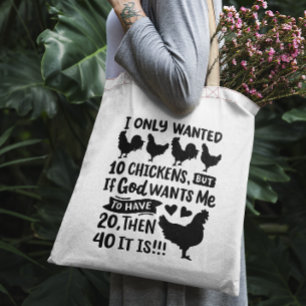 Tote Bag Drôle poulet
