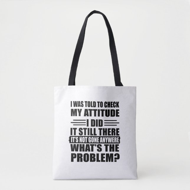 Tote Bag Drôle sarcastique citations sarcastique humour int (Devant)