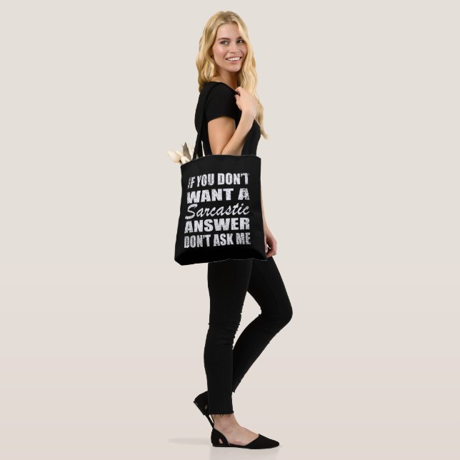 Tote Bag Drôle sarcastique citations sarcastique humour int (Sur le modèle)
