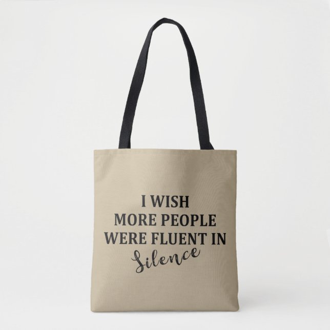Tote Bag Drôle sarcastique dit citations célèbres (Devant)