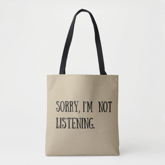 Tote Bag Drôle sarcastique dit la police noire (Devant)