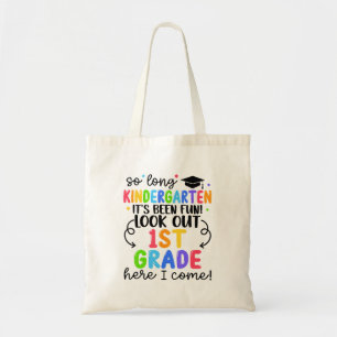 Tote Bag Drôle si long jardin d'enfants 1ère année Je viens