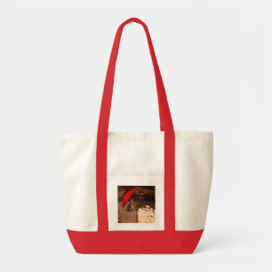 Tote Bag Drôle Sun Smart Meerkat sous parapluie,
