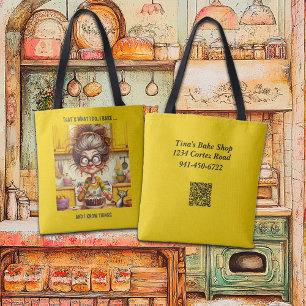 Tote Bag Drôle Vielle-Dame Baker