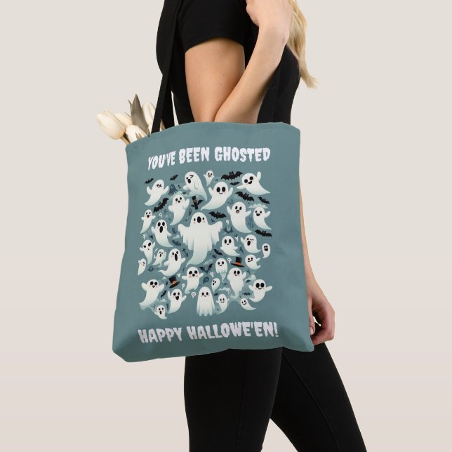 Tote Bag Drôle Vous Avez Été Ghosté Des Fantômes En Vol (De près)