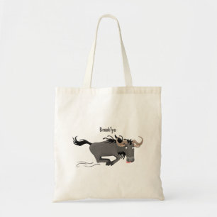 Tote Bag Drôle wildebeest tourner dessin animé illustration