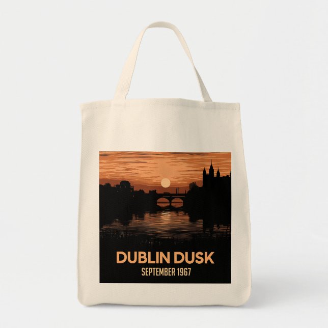 Tote Bag Dublin Dusk : Des scènes de crépuscule captivantes (Devant)