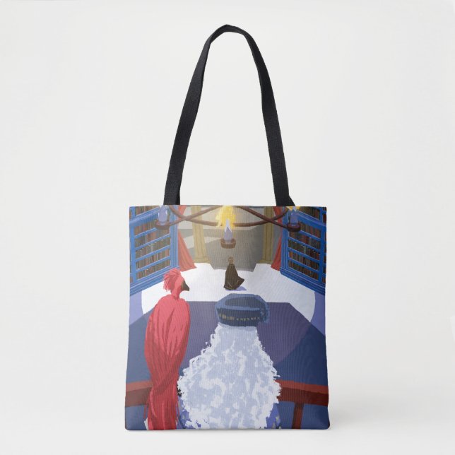Tote Bag Dumbledore & Fawkes sur Balcon (Devant)
