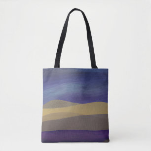 Tote Bag Dunes fracturées du paysage marin Abstrait 15