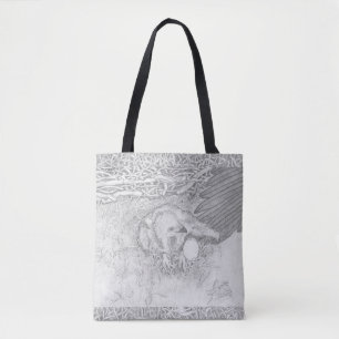 TOTE BAG E14 DIFFUSER LE MOT PROTÉGER LA FAUNE OZZIE AILE