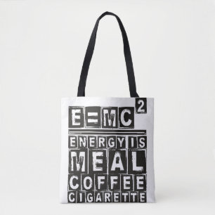 Tote Bag E = mc2 "équation d'Einstein" - lumière