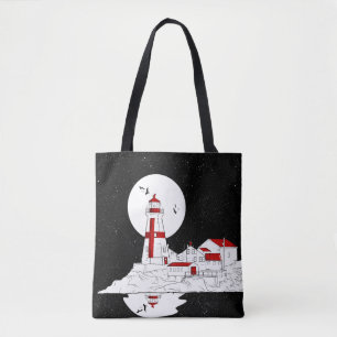 Tote Bag East Quoddy Head Phare plat