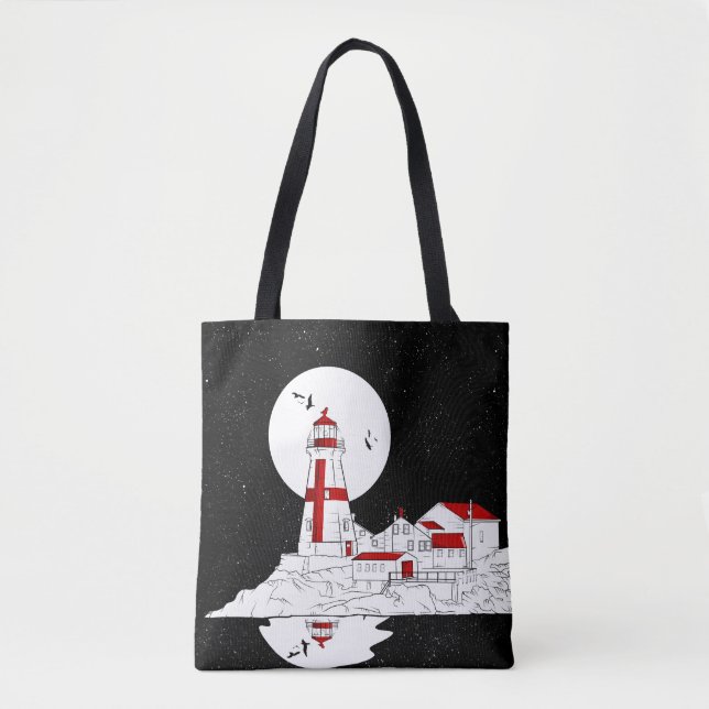 Tote Bag East Quoddy Head Phare plat (Devant)