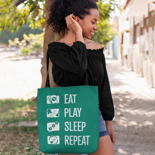 Tote Bag Eat-Play-Sleep-Repeat Jeux Fourre-tout (Créateur téléchargé)