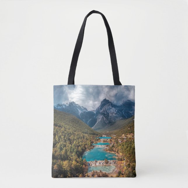 Tote Bag Eau | Blue Moon Lake, Chine (Devant)