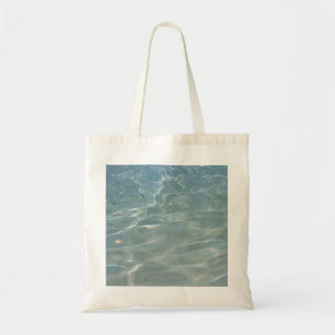 Tote Bag Eau des Caraïbes Bleu Abstrait Nature