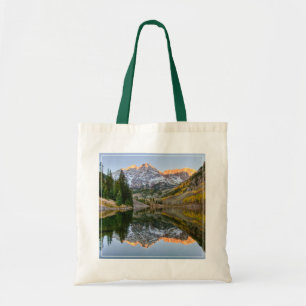 Tote Bag Eau   Maroon Bells Lake Aspen Trees