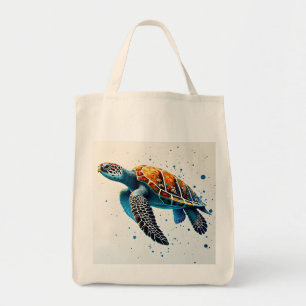 Tote Bag Eaux calmes : Célébrez les tortues marines avec l'