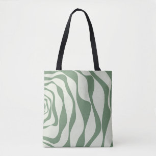 Tote Bag Ebb et flux 4 en vert