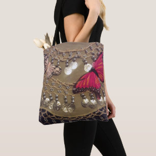Tote Bag Écharpe tzigane papillon