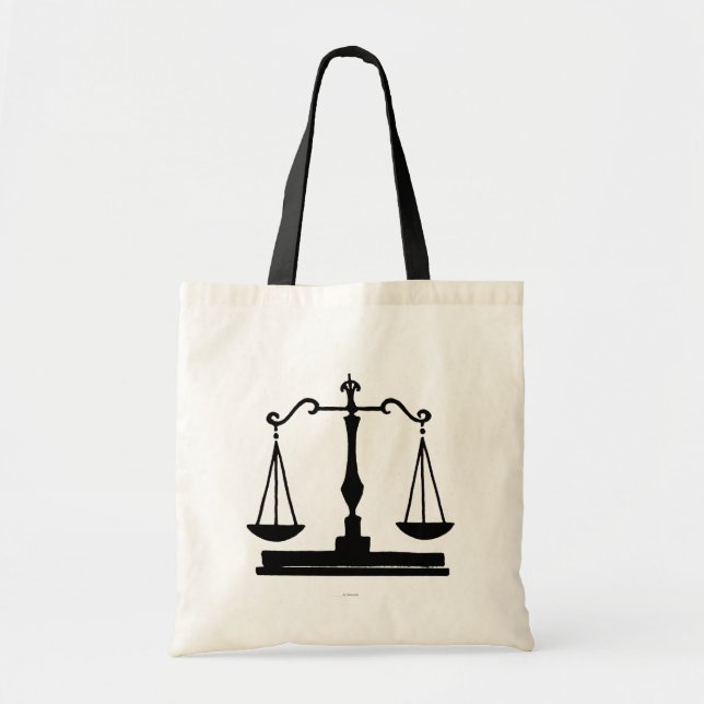 Tote Bag Échelles de justice (Devant)