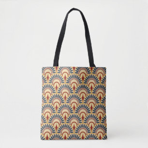 Tote Bag Echelles De Poisson Égyptiennes : Motif Sans Fil.
