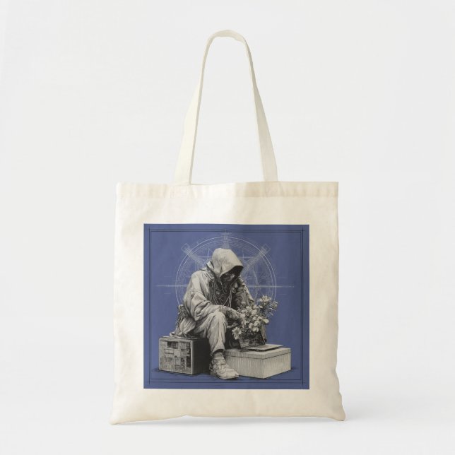 Tote Bag Echos de demain - Solarpunk Eco Fourre-tout (Devant)